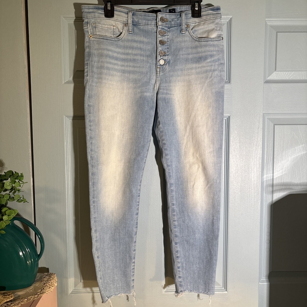 Lucky Brand Women's Mid Rise Ava Skinny Ankle Button Fly 12/31 Stretch Jeans